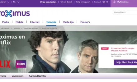 En Belgique, Proximus offre 3 mois d’abonnement gratuit à Netflix