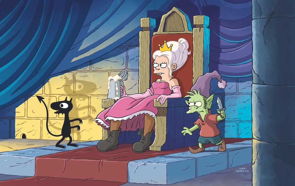 disenchantment netflix 3 1024x645 - "Ouh Pinaise !" la nouvelle série du créateur des Simpsons se révèle en images