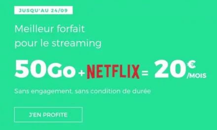 Red by SFR intègre Netflix à son abonnement