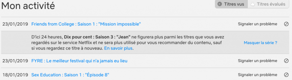 Capture decran 2019 01 23 a 21.12.48 1024x281 - Comment supprimer un programme de son historique Netflix ?