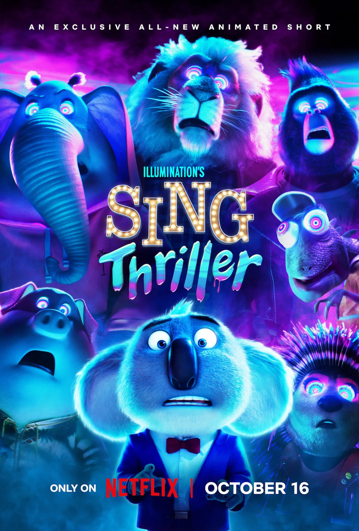 sing thriller poster jpg - Tous en scène Thriller : l'événement d'Halloween animé de Netflix, disponible le 16 octobre